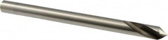 Precision Twist Drill - 3/8" Body Diam, 90°, 5" OAL, High Speed Steel Spotting Drill - Caliber Tooling