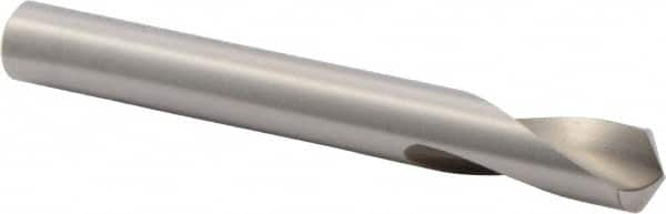 Precision Twist Drill - 3/8" Body Diam, 120°, 3-1/8" OAL, High Speed Steel Spotting Drill - Caliber Tooling