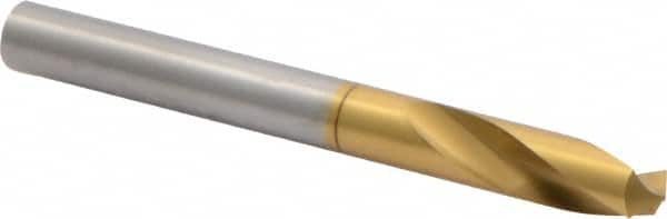 Precision Twist Drill - 1/4" Body Diam, 120°, 2-1/2" OAL, High Speed Steel Spotting Drill - Caliber Tooling