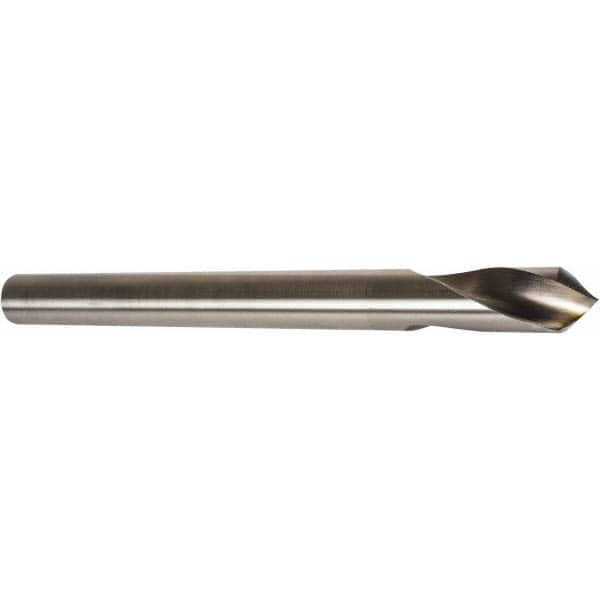 Precision Twist Drill - 1/4" Body Diam, 120°, 4" OAL, High Speed Steel Spotting Drill - Caliber Tooling