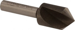 Precision Twist Drill - 1/2" Head Diam, 1/4" Shank Diam, 1 Flute 90° High Speed Steel Countersink - Caliber Tooling