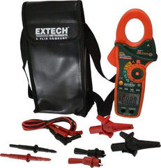 Extech - EX840, CAT IV, Digital True RMS Auto Ranging Clamp Meter with 1.7" Clamp On Jaws - 1000 VAC/VDC, 1000 AC/DC Amps, Measures Voltage, Capacitance, Continuity, Frequency, Resistance, Temperature - Caliber Tooling