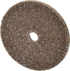 3M - 2" Diam, 1/8" Face Width, 1/4" Center Hole, Medium Grade, Aluminum Oxide Deburring Wheel - Unitized, Hard Density 7 Grade, 22,100 RPM - Caliber Tooling