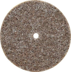 3M - 1-1/2" Diam, 1/8" Face Width, 1/8" Center Hole, Medium Grade, Aluminum Oxide Deburring Wheel - Unitized, Hard Density 7 Grade, 30,100 RPM - Caliber Tooling