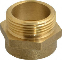 EVER-TITE Coupling Products - 1-1/2 FNPS x 1-1/2 MNST Hydrant Hex Nipple - Brass - Caliber Tooling