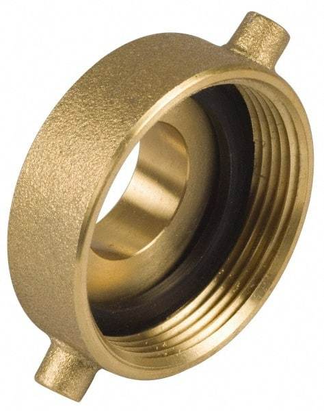 EVER-TITE Coupling Products - 2-1/2 FNST x 1-1/2 MNPS Hydrant Adapter - Brass - Caliber Tooling