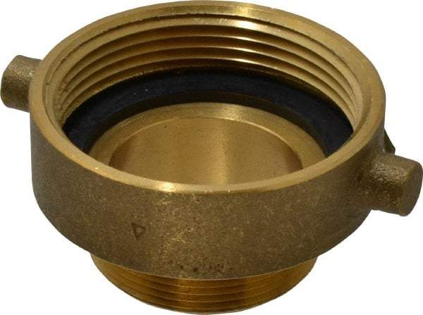 EVER-TITE Coupling Products - 2-1/2 FNST x 2 MNPS Hydrant Adapter - Brass - Caliber Tooling