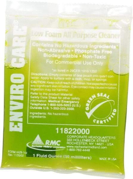 Rochester Midland Corporation - 1 oz Packet All-Purpose Cleaner - Liquid, Concentrated, Low Odor - Caliber Tooling