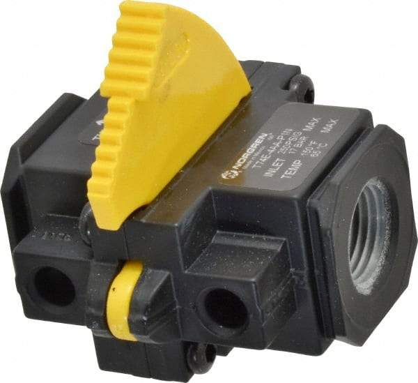 Norgren - 1/2" NPT Lockout Valve - 8.1 CV Rate, 243 CFM, 250 Max psi, Slide Actuator - Caliber Tooling