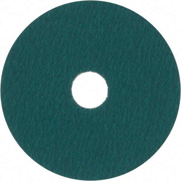 VSM - 4-1/2" Diam 7/8" Hole 80 Grit Fiber Disc - Medium Grade, Zirconia Alumina, 13,000 Max RPM - Caliber Tooling