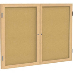 Ghent - Cork Bulletin Boards Style: Enclosed Cork Bulletin Boards Color: Natural Cork - Caliber Tooling