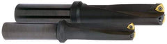 Kyocera - 3.47" Max Drill Depth, 3xD, 1-5/32" Diam, Indexable Insert Drill - 2 Inserts, 1" Shank Diam, Whistle Notch Shank - Caliber Tooling