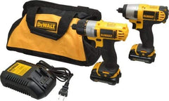 DeWALT - 12 Volt Cordless Tool Combination Kit - Includes 1/4" Impact Driver & 1/4" Screwdriver, Lithium-Ion Battery Included - Caliber Tooling