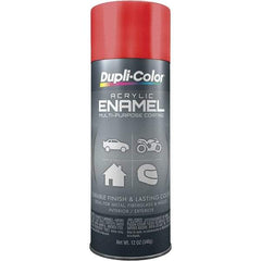 Dupli-Color - Cherry Red, Gloss, Acrylic Enamel Spray Paint - 12 to 14 Sq Ft per Can, 12 oz Container - Caliber Tooling