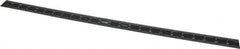 SPI - 24" Long, 1/100, 1/64, 1/32, 1/10" Graduation, Rigid Steel Rule - 5R Graduation Style, 1-1/8" Wide, Black, Black Chrome Finish - Caliber Tooling