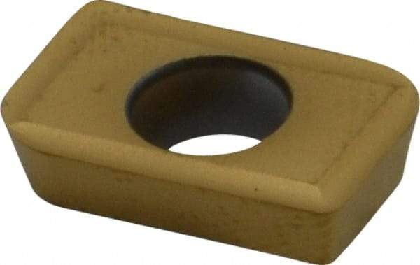 Kennametal - XDMT150332 Grade KC725M Carbide Milling Insert - TiN/TiCN/TiN Finish, 0.1252" Thick, 3.2mm Corner Radius - Caliber Tooling