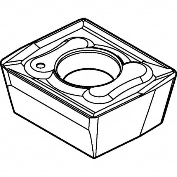 Kennametal - ACET150612 GC Grade KC725M Carbide Milling Insert - TiN/TiCN/TiN Finish, 1/4" Thick, 1.2mm Corner Radius - Caliber Tooling