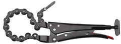 Proto - 11-13/16" OAL Standard Jaw Locking Chain Pipe Cutters - 1-11/64" Jaw Width, 4-33/64" Jaw Opening, Standard Handle - Caliber Tooling