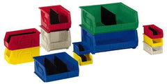 LEWISBins+ - 30 Lb. Load Capacity, 10-7/8" Deep, Blue Polypropylene Hopper Stacking Bin - 5" High x 5-1/2" Wide x 10-7/8" Long - Caliber Tooling