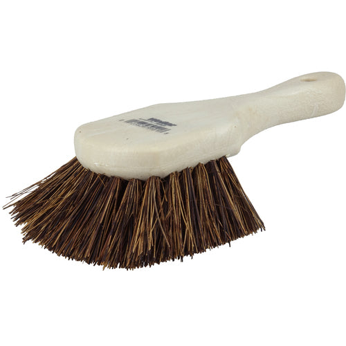 8″ Utility Scrub Brush, Palmyra Fill, Short Handle, Foam, Block - Caliber Tooling