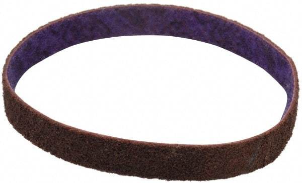 3M - 3/4" Wide x 18" OAL, Aluminum Oxide Abrasive Belt - Aluminum Oxide, Medium, Nonwoven, Series DF-BL - Caliber Tooling