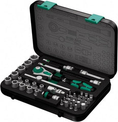 Wera - 42 Piece 1/4" Drive Socket & Bit Set - Comes in Molded Steel Case with High Density Foam Insert - Caliber Tooling