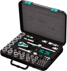 Wera - 43 Piece 3/8" Drive Socket & Bit Set - Comes in Molded Steel Case with High Density Foam Insert - Caliber Tooling