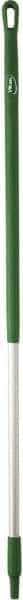 Vikan - 51 x 1-1/4" Aluminum Squeegee Handle - European Threaded Connection, Green - Caliber Tooling