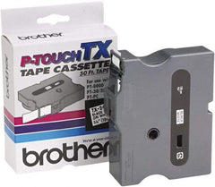 Brother - 3/4" Wide x 600" Long, White Tape Cassette - For Label Maker - Caliber Tooling