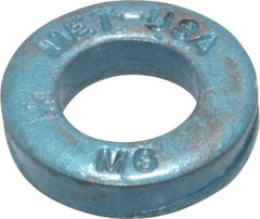 Metric Blue - M6 Screw, Alloy Steel Standard Flat Washer - 6.87mm ID x 13mm OD, 2.7mm Thick - Caliber Tooling