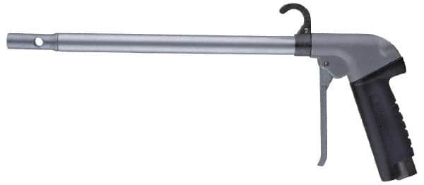 Guardair - 120 Max psi Maximum Power Venturi Nozzle Pistol Grip Blow Gun - 3/8 NPT, 18" Tube Length, Aluminum - Caliber Tooling