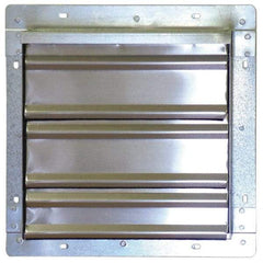 Marley - 12" Square, Aluminum Fan Shutter - 15" Overall Height x 15" Overall Width - Caliber Tooling
