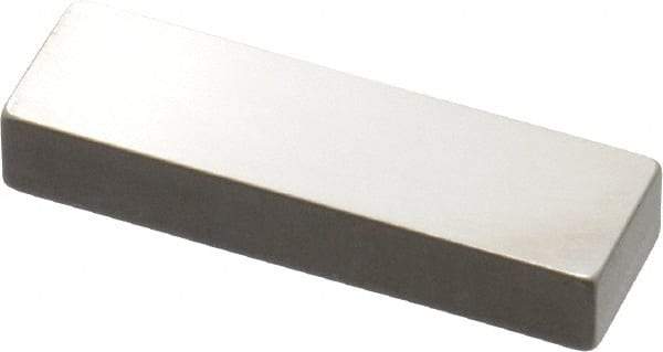 Mitutoyo - 0.19" Rectangular Steel Gage Block - Accuracy Grade AS-1, Includes Certificate of Inspection - Caliber Tooling