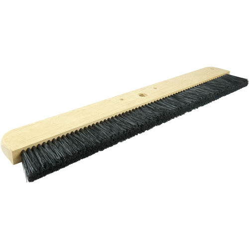 24″ Cement Finishing Brush, Wood Block, Black Polypropylene Fill, 2-1/4″ Trim - Caliber Tooling