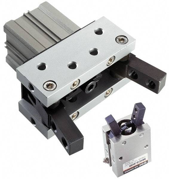 SMC PNEUMATICS - M3x0.5 Single Action Air Gripper - External Parallel Gripper, 36 to 102 psi - Caliber Tooling