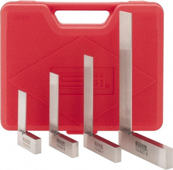 SPI - 4 Piece, 2, 2-1/2, 3, 4 Inch Base Length, 2, 3, 4, 6 Inch Blade Length, Square Set - Caliber Tooling