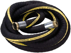 Alliance Hose & Rubber - 1" ID x 1.45" OD x 25' OAL, Male x Female Petroleum Transfer Hose - 250 Max Working psi, -40 to 200°F, 1" Bend Radius, 1" Fitting, Black - Caliber Tooling