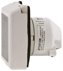 Hubbell Wiring Device-Kellems - 125 VAC, 50 Amp, Self Grounding Inlet - 3 Poles, 3 Wire, Male End, White - Caliber Tooling