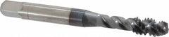 OSG - 1/4-20 UNC 3 Flute Modified Bottoming Spiral Flute Tap - Vanadium High Speed Steel, TiCN Finish, 2-1/2" OAL, Right Hand Flute, Right Hand Thread, Oversize, H7, Series 290 - Caliber Tooling