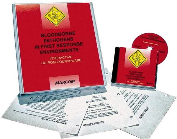 Marcom - Bloodborne Pathogens in First Response Environments, Multimedia Training Kit - 45 min Run Time CD-ROM, English & Spanish - Caliber Tooling