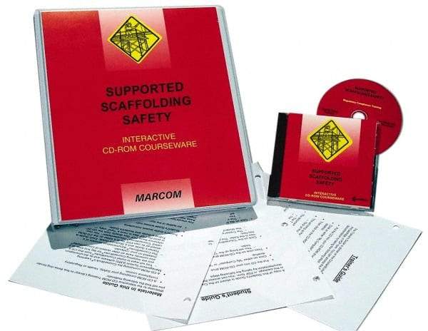 Marcom - Supported Scaffolding Safety, Multimedia Training Kit - 45 min Run Time CD-ROM, English & Spanish - Caliber Tooling