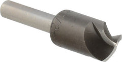 M.A. Ford - 1/2" Head Diam, 1/4" Shank Diam, 3 Flute 120° High Speed Steel Countersink - Caliber Tooling