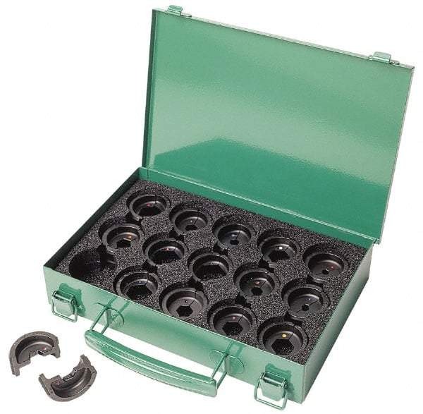 Greenlee - 8 AWG - 300 MCM Crimping Die Set - Use with Mfr's # EK410L11 - Caliber Tooling