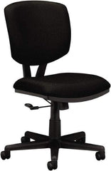 Hon - 40" High Task Chair - 25-3/4" Wide x 25-3/4" Deep, 100% Polyester Seat, Black - Caliber Tooling