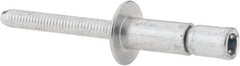 RivetKing - Size 86 Dome Head Steel Structural with Locking Stem Blind Rivet - Steel Mandrel, 0.08" to 3/8" Grip, 0.53" Head Diam, 0.257" to 0.261" Hole Diam, 0.556" Length Under Head, 1/4" Body Diam - Caliber Tooling