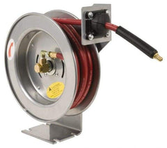 PRO-SOURCE - 50' Spring Retractable Hose Reel - 300 psi, Hose Included - Caliber Tooling