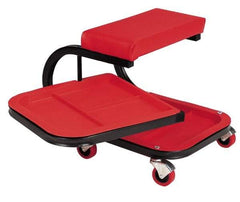 Whiteside - 240 Lb Capacity, 4 Wheel Creeper Seat with Swivel Tray - Steel, 19" Long x 15-1/4" High x 14" Wide - Caliber Tooling