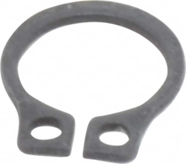 Value Collection - 0.23" Groove Diam, 1/4" Shaft Diam, Phosphate Spring Steel, Snap External Retaining Rings - 0.029" Groove Width, 0.025" Ring Thickness - Caliber Tooling