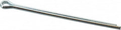 Value Collection - 1/8" Diam x 2-1/2" Long Extended Prong Cotter Pin - Grade 2, Zinc-Plated, Steel - Caliber Tooling