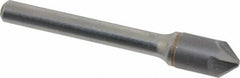 Hertel - 3/8" Head Diam, 1/4" Shank Diam, 4 Flute 82° Solid Carbide Countersink - 2-1/4" OAL, Straight Shank - Caliber Tooling